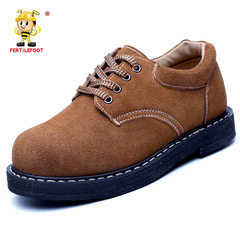 Construction site anti-smash safety shoes Suede protective shoes Wear-resistant breathable work shoes Steel toe-toe labor protection shoes