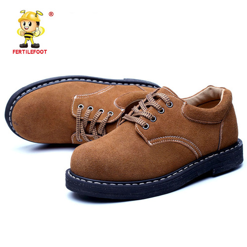 Construction site anti-smash safety shoes Suede protective shoes Wear-resistant breathable work shoes Steel toe-toe labor protection shoes