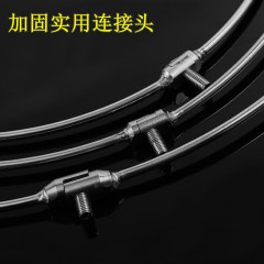 Fishing Gear Wholesale Solid Stainless Steel Foldable Integrated Cast Net Ring with Thickened and Reinforced Ring 8MM Interface Cast Net Head