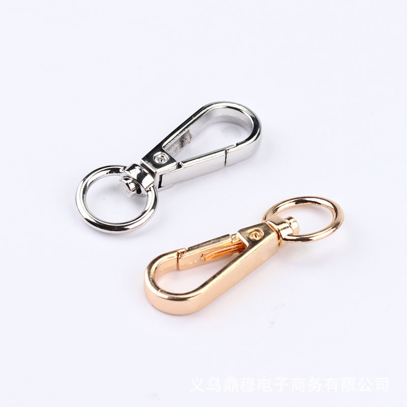 DIY Accessories Keychain Handbag Luggage Handbag Hardware Accessories Dog Buckle Oval Tail 5 Points Small Plate Buckle