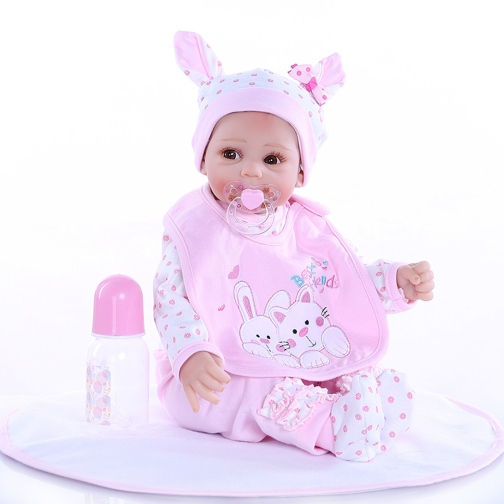 50cm Nueva simulación bebé muñeca lindo bebé juguetes transfronterizos Venta caliente nicho de suministro