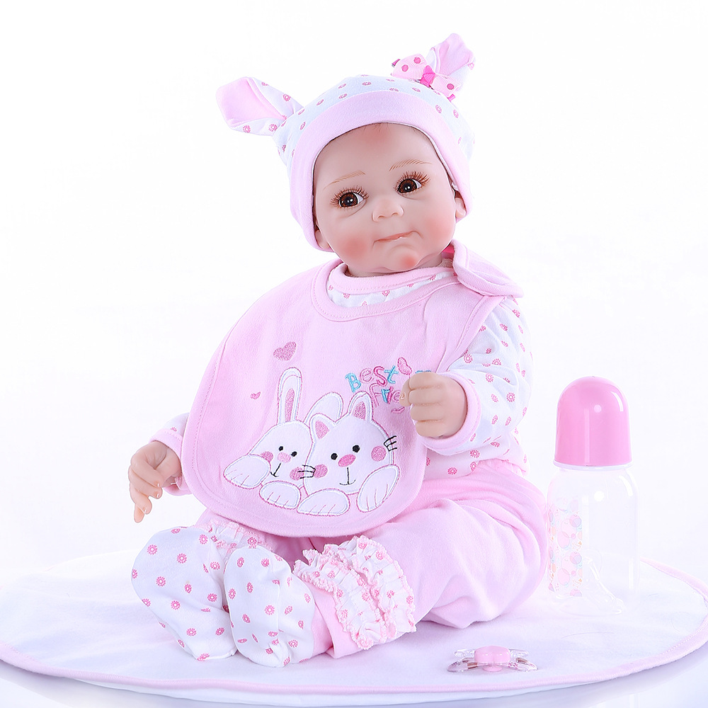50cm Nueva simulación bebé muñeca lindo bebé juguetes transfronterizos Venta caliente nicho de suministro