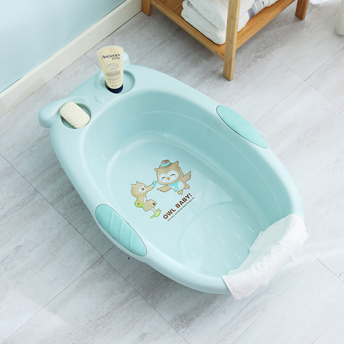 Baby bathtub baby cartoon bathtub newborn baby can sit and lie down household large bathtub children's supplies
