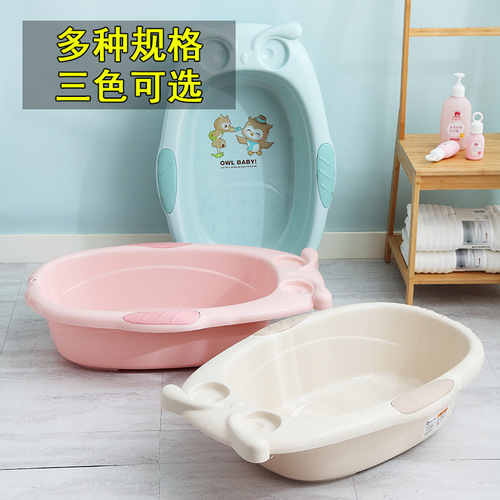 Baby bathtub baby cartoon bathtub newborn baby can sit and lie down household large bathtub children's supplies