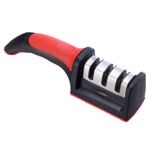 New Yangjiang factory direct sales tungsten steel kitchen knife handheld household sharpening stone kitchen three-stage rapid knife sharpener