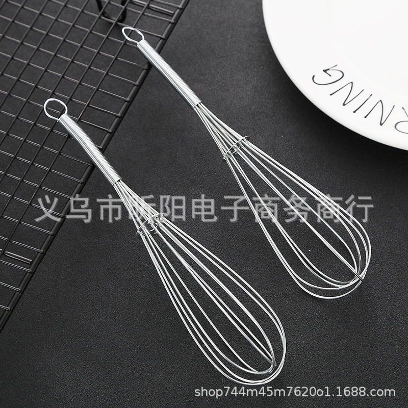 Kitchen Manual Egg Beater Stainless Steel Egg Silicone Mixer Household Baking Egg Beater Cream Whipper