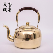 厂家定 做5升铜壶 活动把手加水壶加厚紫铜烧水壶家用铜壶烧水壶