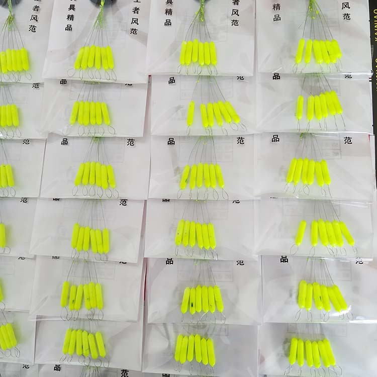 Venta al por mayor de fábrica flotador de siete estrellas flotador de Oliva de dos colores flotador de peces cilíndrico grande flotador de pesca tradicional accesorios de pesca flotador de siete estrellas