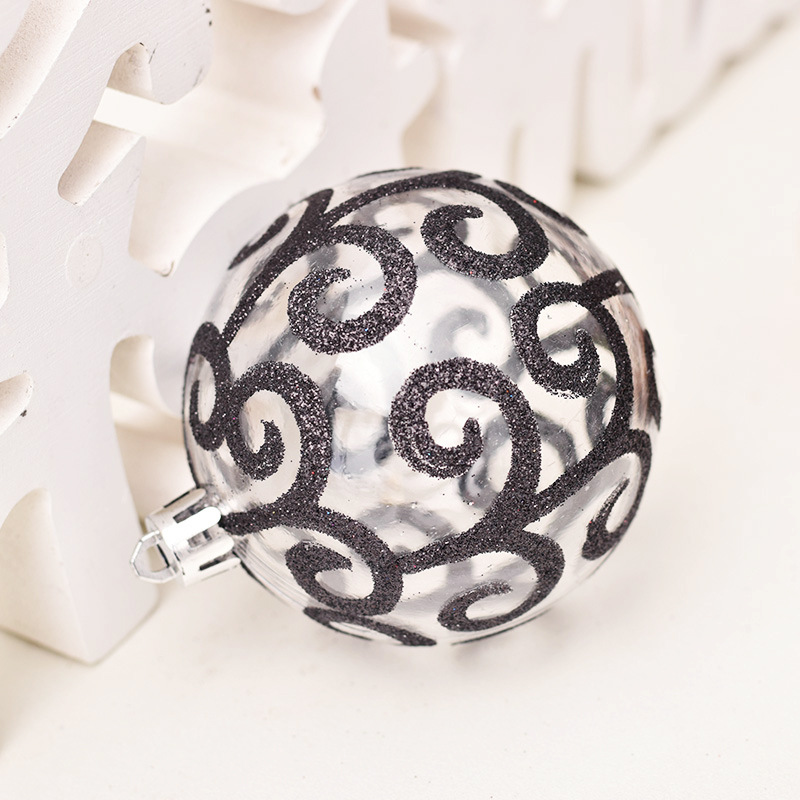 Christmas Decorations 8cm/18 Painted Pet Transparent Balls Christmas Balls Christmas Tree Pendants