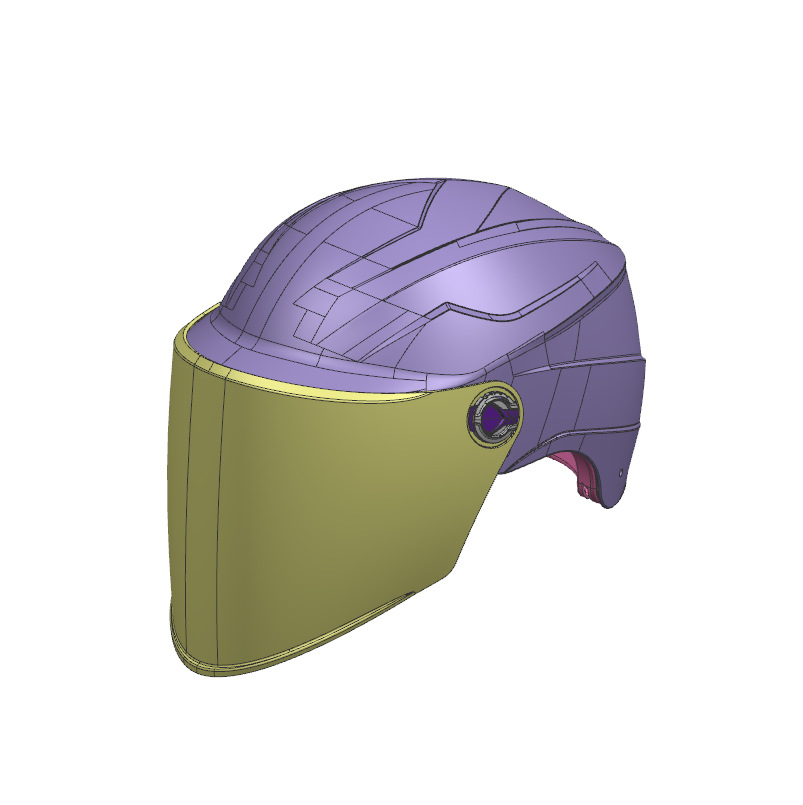 abs注塑加工塑料模具塑料配件注塑加工生产 塑料制品头盔模具设计