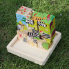 Three dimensional brainteaser, wooden toy, constructor from natural wood, 3D, wholesale