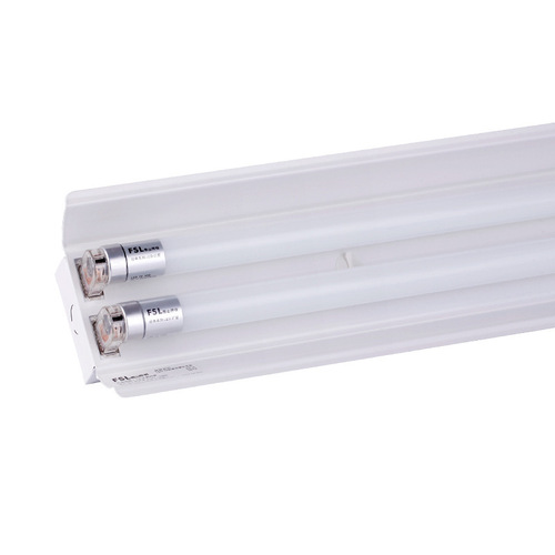 Foshan Lighting T8 Dual Tube Hooded Bracket LED Tube Super Bright Energy Saving Daylight Tube 1.2m Single/Dual Tube Flat Cover
