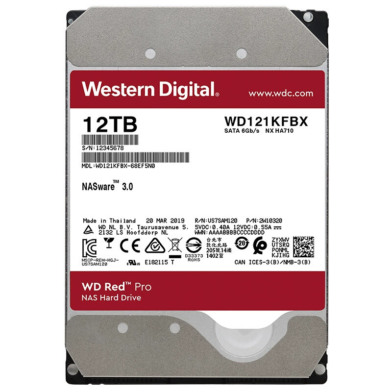 Red Pro 12TB сетевой NAS жёсткий диск (SATA3/256MB кэш/WD121KFBX)