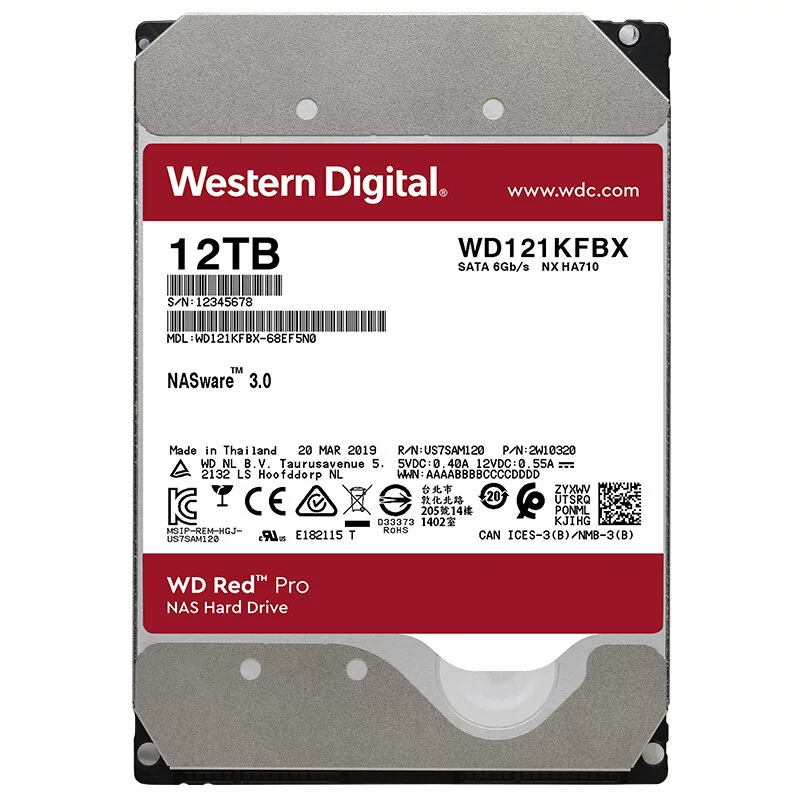 Red Pro 12TB сетевой NAS жёсткий диск (SATA3/256MB кэш/WD121KFBX)