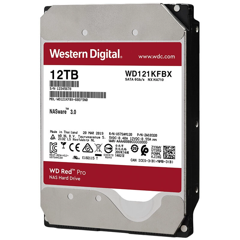 Red Pro 12TB сетевой NAS жёсткий диск (SATA3/256MB кэш/WD121KFBX)