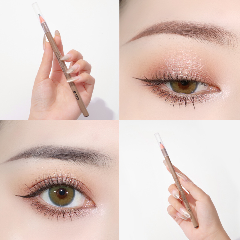 Lápiz de cejas sin raspado impermeable a prueba de sudor no decoloración maquillaje al por mayor lápiz de cejas de núcleo fino para principiantes