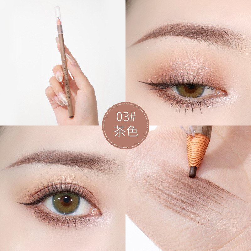 Lápiz de cejas sin raspado impermeable a prueba de sudor no decoloración maquillaje al por mayor lápiz de cejas de núcleo fino para principiantes