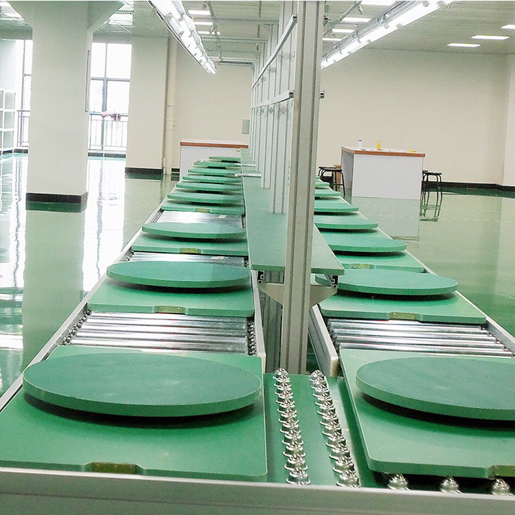 电动足浴按摩机倍速链工装板输送线 泡脚桶组装线按需制作