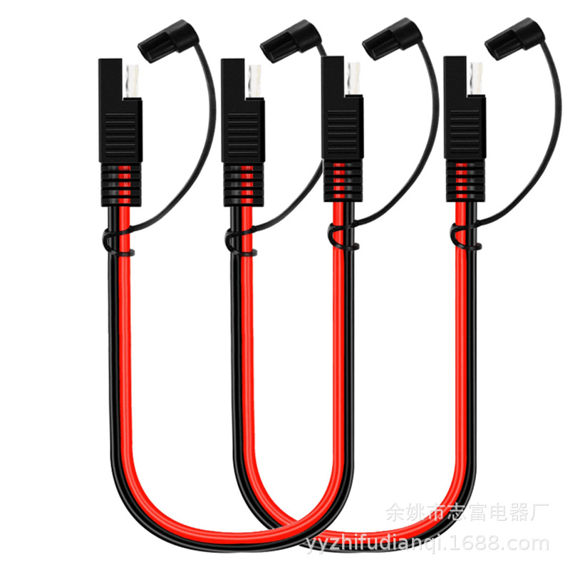 Spot SAE to SAE10AWG extension cord DC power supply car quick connection heavy cable with waterproof cover