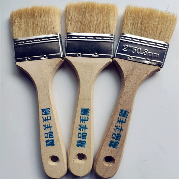 Оптовая продажа шерстяная кисть различных размеров/деревянная ручка большая шерстяная кисть/листовая шерстяная щетка