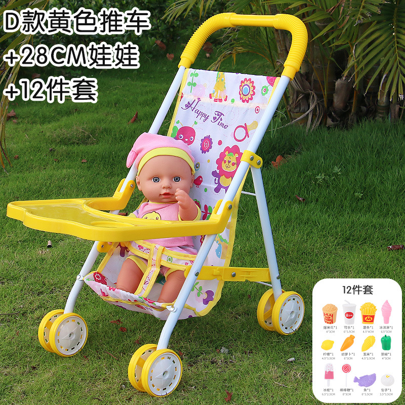 Cochecito de bebé de hierro al por mayor directo con muñeca de simulación