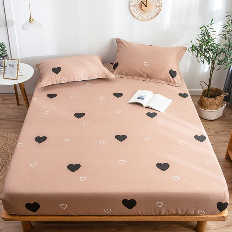 Cotton Printed Bed Hat Simmons Mattress Protective Cover Cotton Lazy Bedspread Pillowcase Group Purchase Wholesale