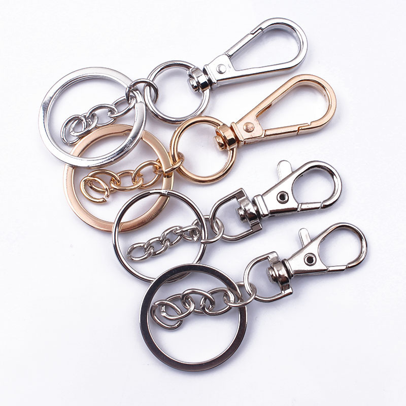 Metal diy lobster clasp dog clasp clasp key clasp ring three-piece zinc alloy hook clasp Jewelry pendant accessories