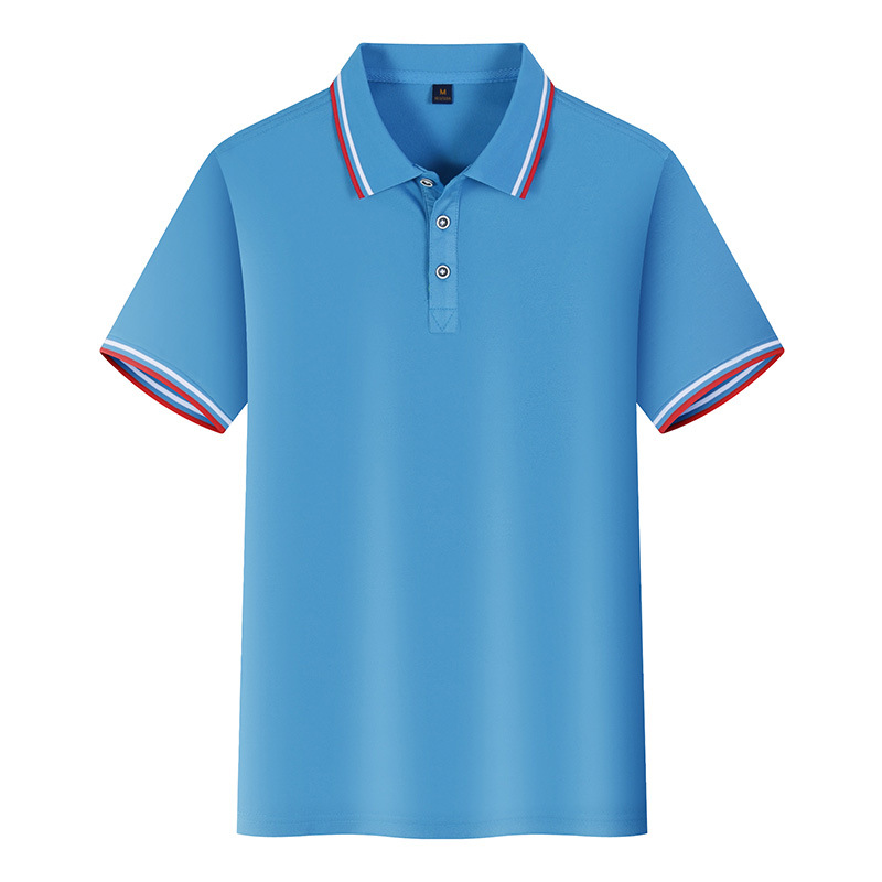 Venta al por mayor camisa de polo de solapa mercerizada camisa de publicidad personalizada camiseta logo patrón impreso ropa de trabajo manga corta