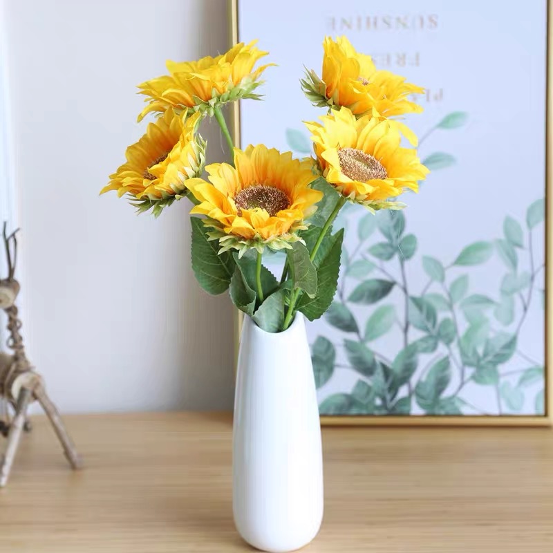 Girasoles artificiales para decoración del hogar o eventos  