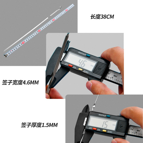 Non-magnetic stainless steel barbecue round skewers barbecue solder barbecue needles outdoor barbecue tools barbecue skewers wholesale