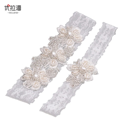 Ulapan Western wedding accessories bridal garter sexy lace neck collar leg cover thigh ring ST40