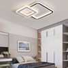 Modern square creative LED ceiling light for bedroom