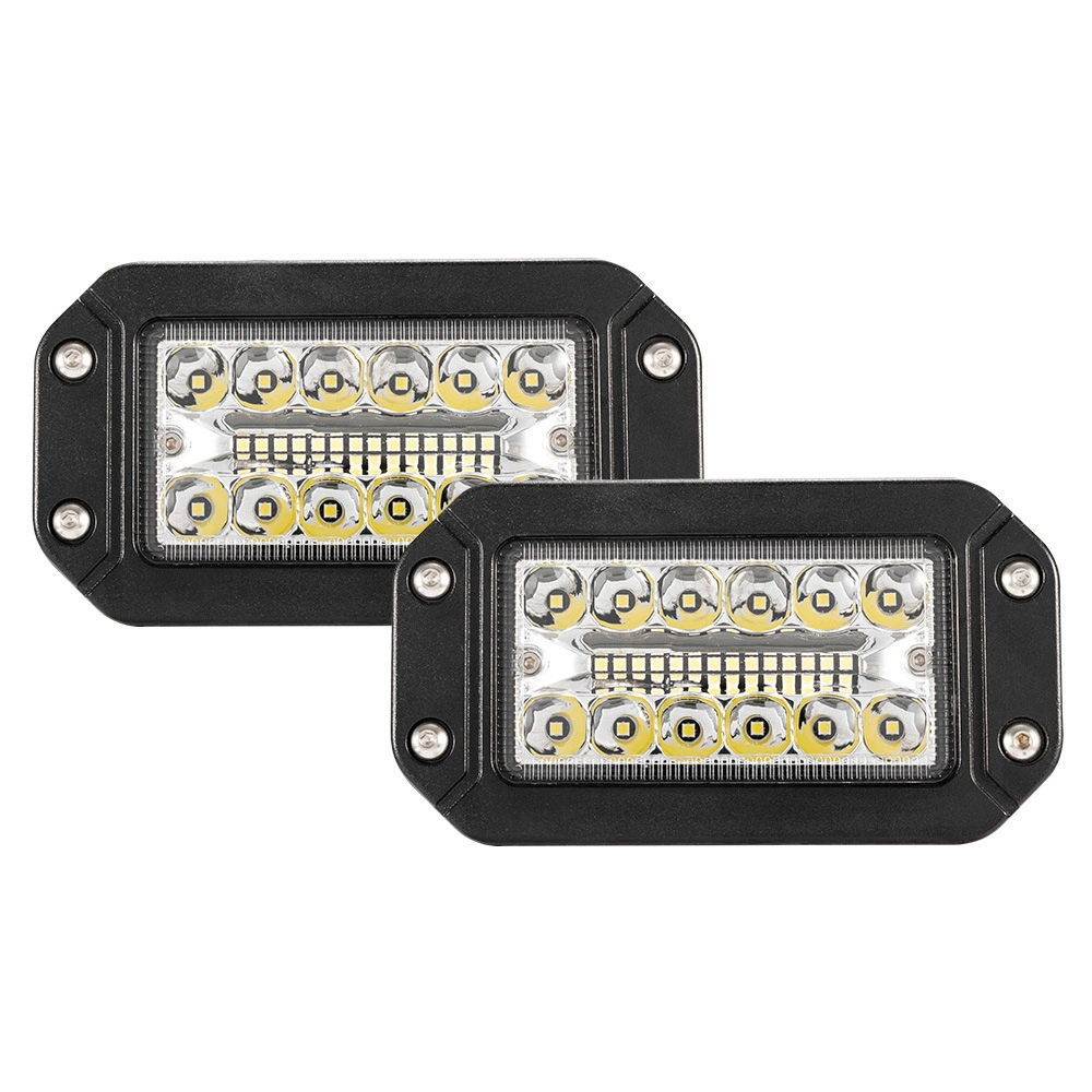 Пластиковый корпус 6-дюймовый 26 ламповых бусин трехрядный светодиодный прожектор, автомобильная внедорожная модификация, фара, светодиодный рабочий свет