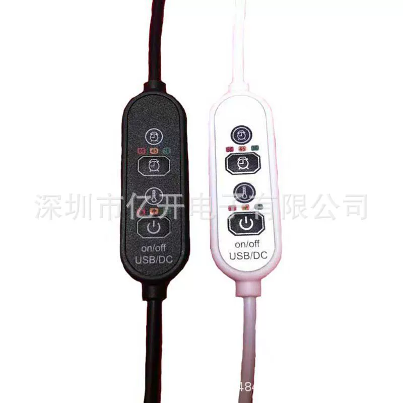 5 В-12 В онлайн трехскоростной таймер контроля температуры оптовая продажа электрических нагревательных изделий одежда защитное снаряжение линия переключателя контроля температуры