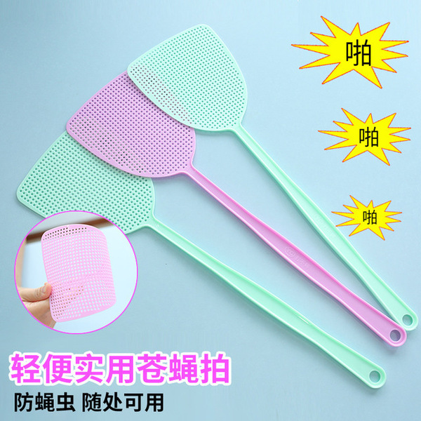 Summer Plastic Fly Swatter Mosquito Household Durable Mesh Long Handle Manual Mosquito Anti-Mosquito Insect Control Eco-Friendly