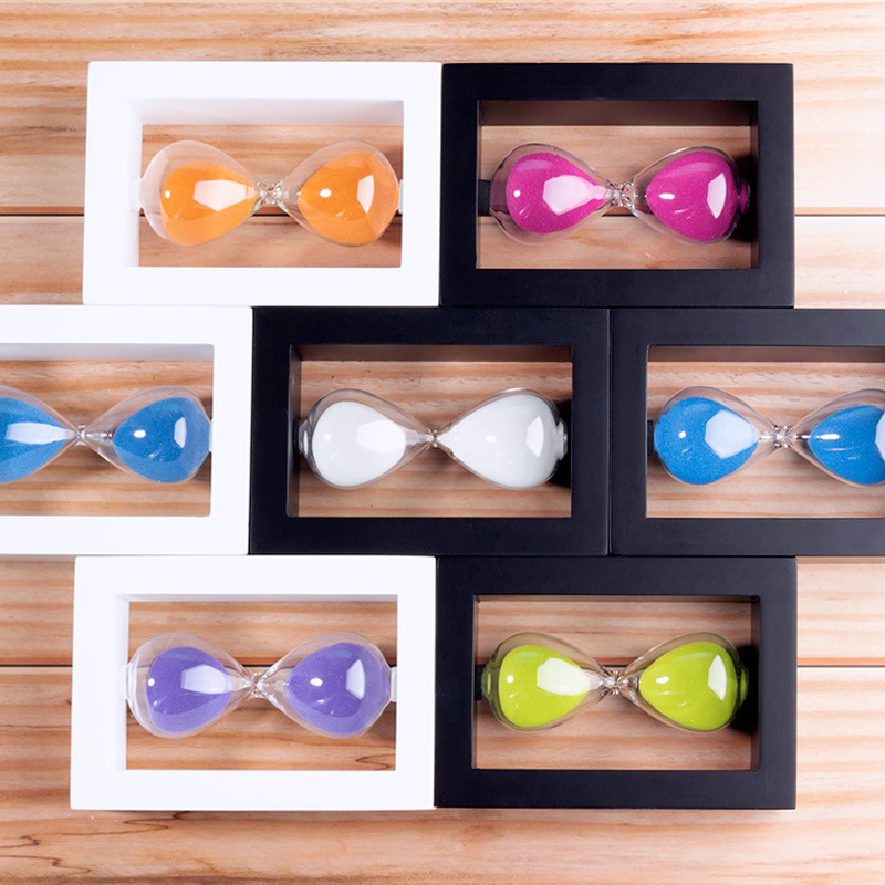 Colorido arena reloj de arena temporizador tiempo 5/10/15/30 minutos hogar creativo personalizado simple moderno regalo