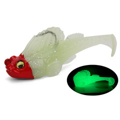 跳跳魚路亞餌包鉛魚8cm14g20gT尾軟餌防掛底軟蟲假餌鱸魚餌批發