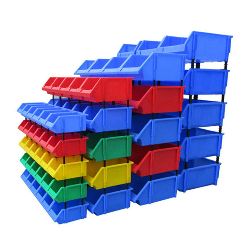 塑料斜口组立零件盒塑料盒加厚货架物料盒五金电子工具収纳塑胶盒