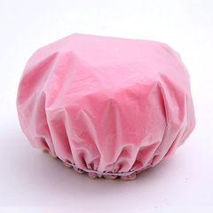 雙層防塵化妝帽成人款洗澡浴帽環保防油廚房頭套純色直供帽子