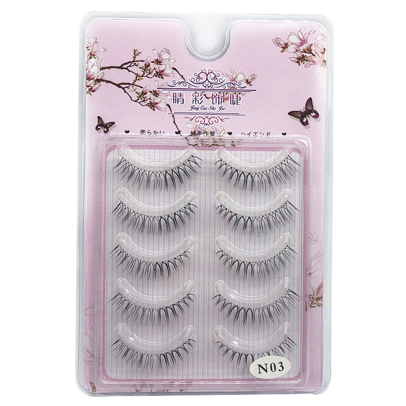 Transparent lengthening long false eyelashes for eyelashes