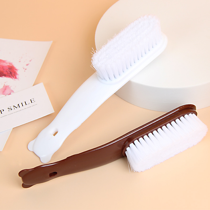 Oso creativo de plástico cepillo pequeño zapatos cepillo de limpieza cepillo de lavado de zapatos de piel suave cepillo de lavandería cepillo de tablero de lavandería cepillo de zapatos