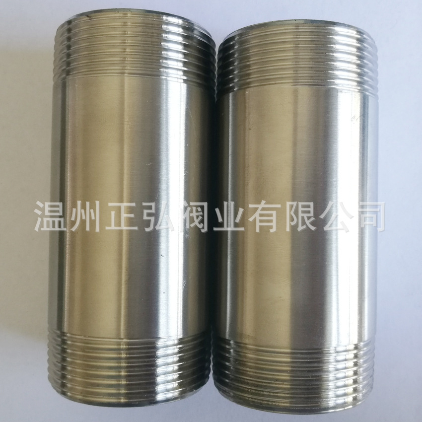 现货201不锈钢双头外丝  2寸对丝延长管 DN50外螺纹直接 光面外丝