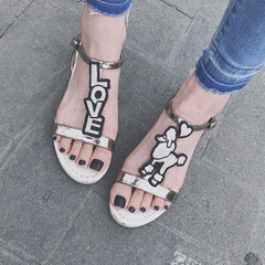 Ultra-thin fashionable toe nail art sticker, minimalist casual nail art, sanding pure black detachable fake nails