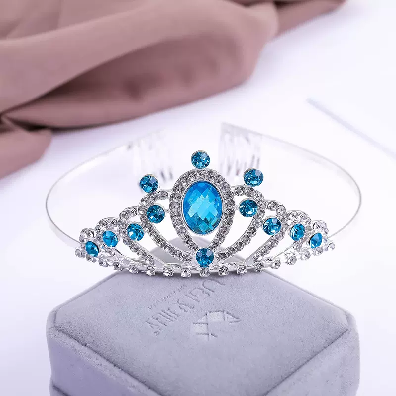 韩版芭比苏菲娅皇冠儿童头饰发箍女童发夹公主王冠小女孩舞蹈演出