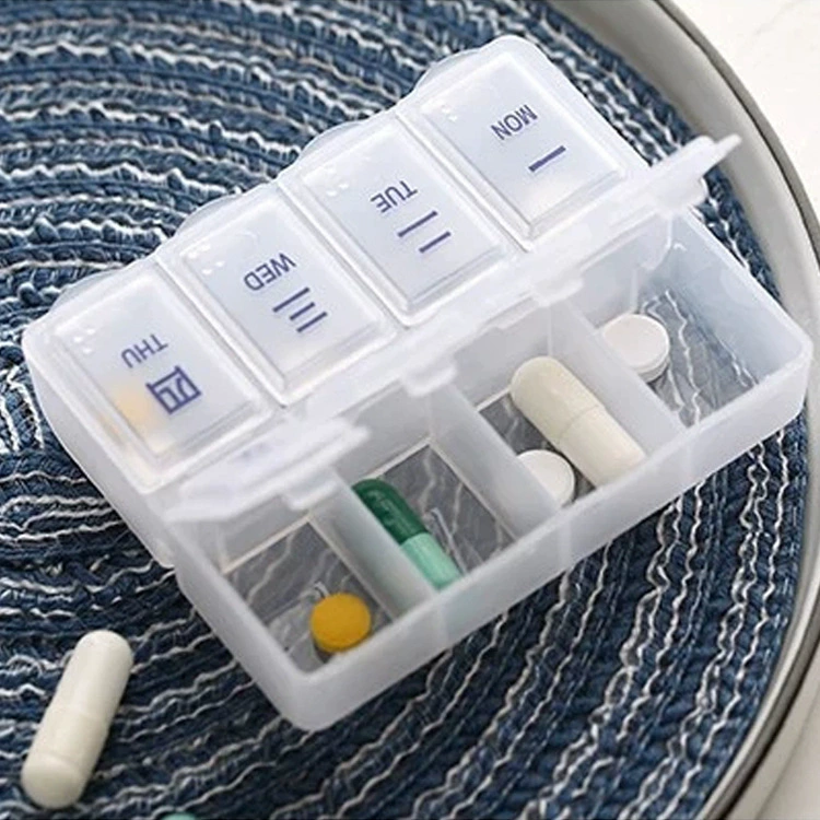 Прямая поставка с фабрики портативная аптечка пластиковая квадратная восьмисетчатая Пылезащитная аптечка для хранения аптечки отделение для организации ювелирных изделий ящик для хранения