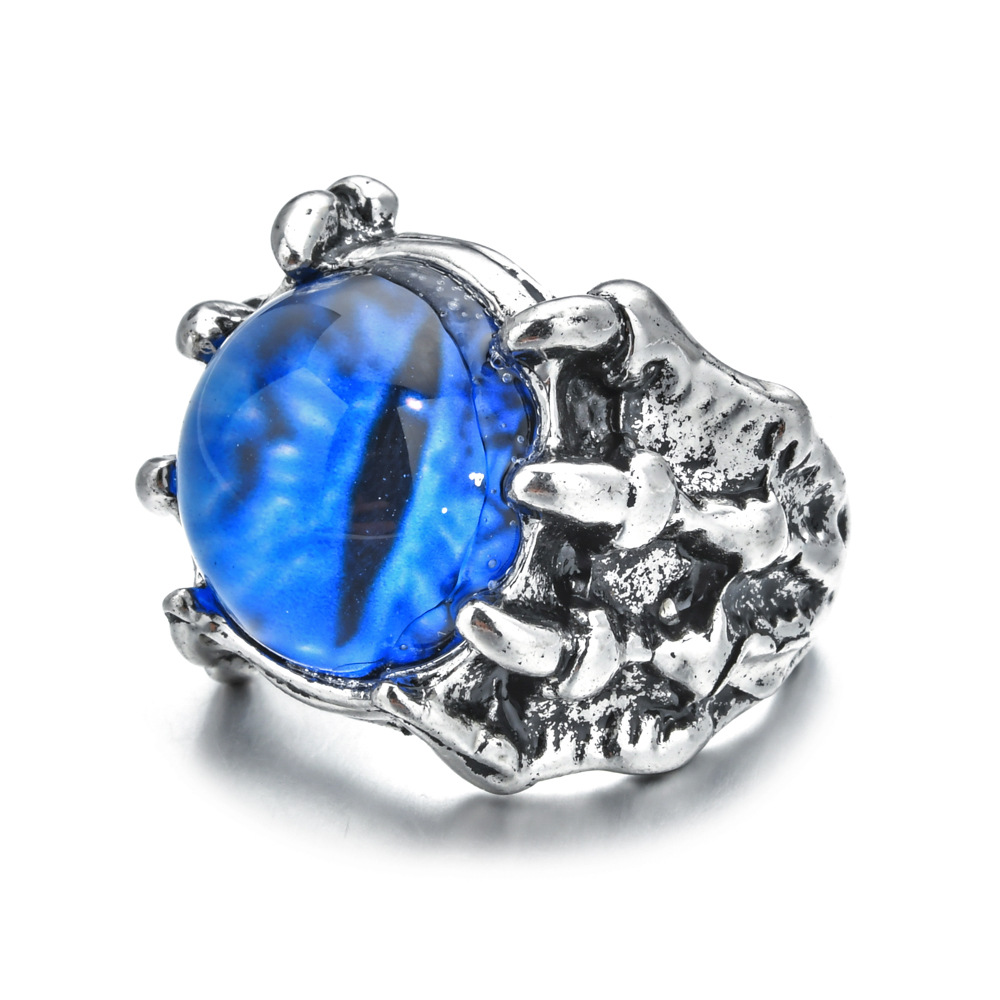 Blue devil eye ring