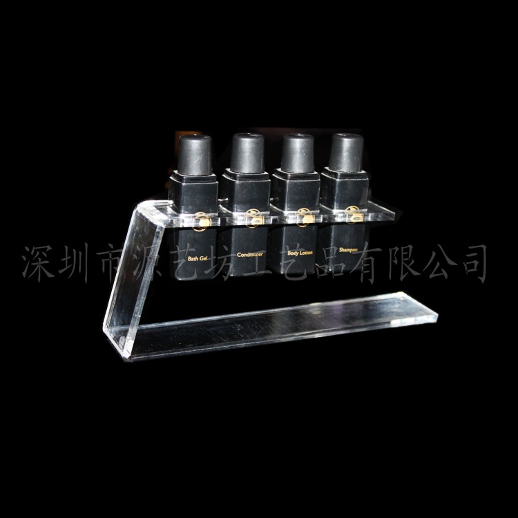 亚克力展示架 酒店卫浴用品摆放架 深圳展示道具制作工厂