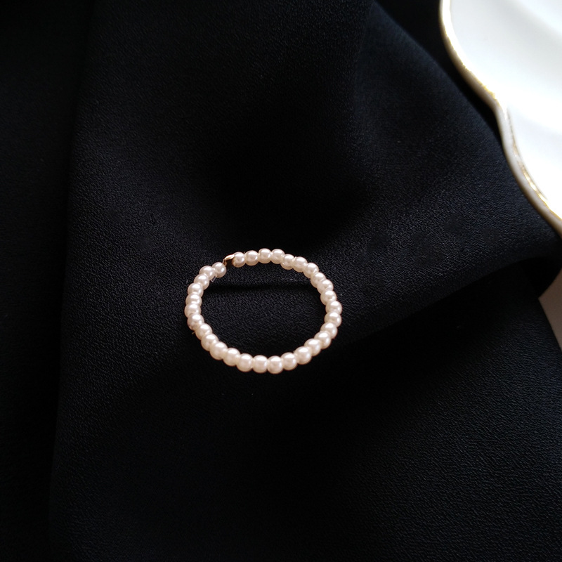 Elegant brand ring pearl