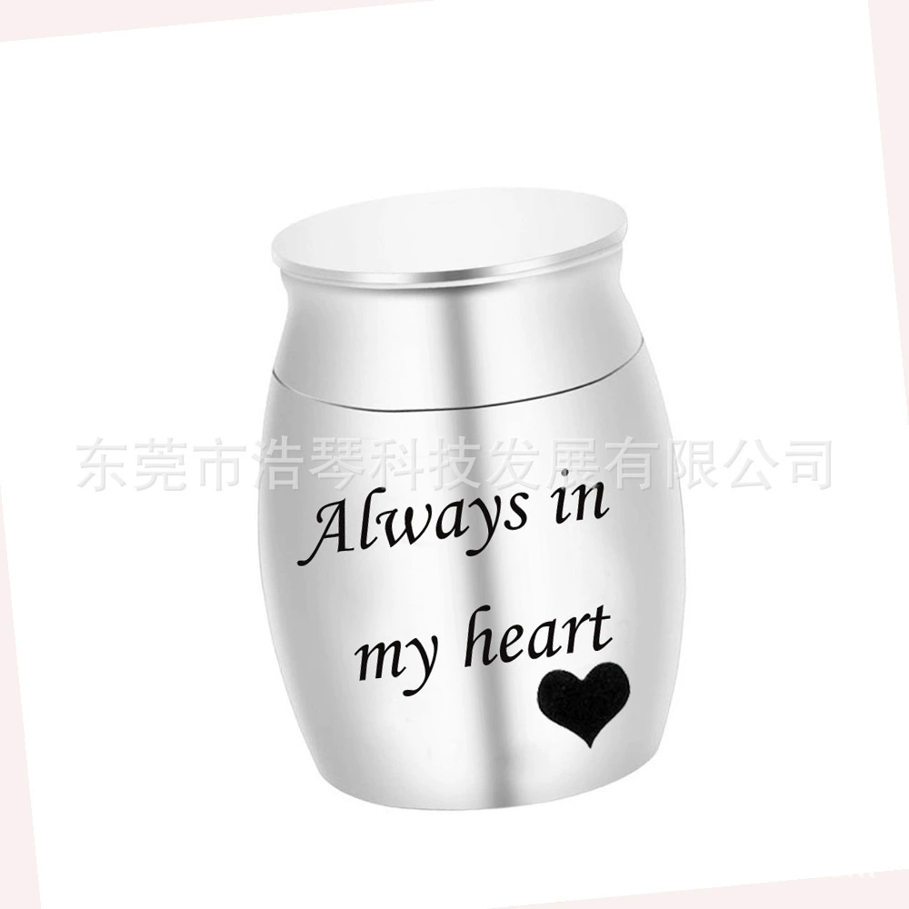 Памятное семейное животное шерсть остается кость урна надписи сердце урна запечатанный влажный бак 30*40 мм