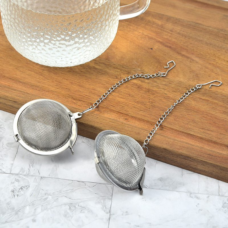 304 stainless steel mesh tea ball bubble tea flavoring ball taste…